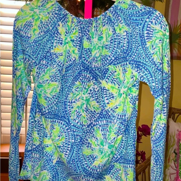 Lilly Pulitzer NWT Willa Tunic Top Tropic Like Its Hot $128 Size XXS,XS - Picture 6 of 6